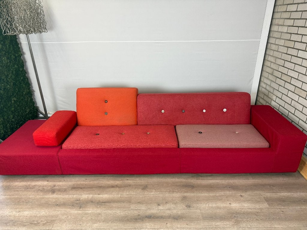 VITRA Polder sofa rood, Huis en Inrichting, 100 tot 125 cm, Contemporary Dutch design, 300 cm of meer, Ophalen of Verzenden