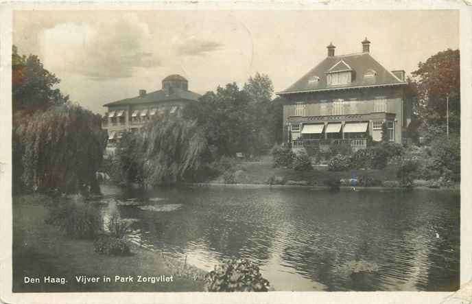 301-157-021 Den Haag Vijver in Park Zorgvliet, Verzenden, Voor 1920, Zuid-Holland