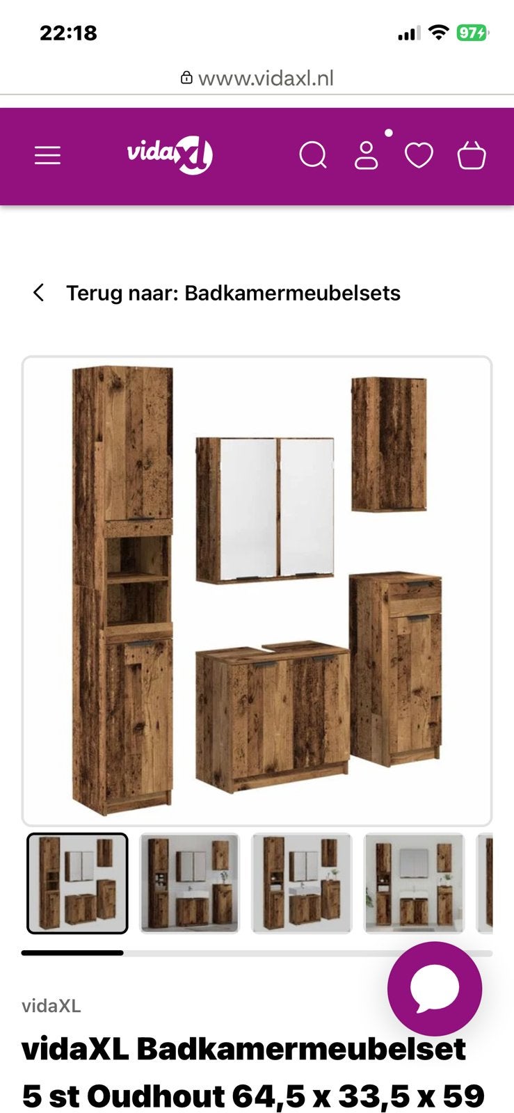 Badkamer meubels, Ophalen, Nieuw