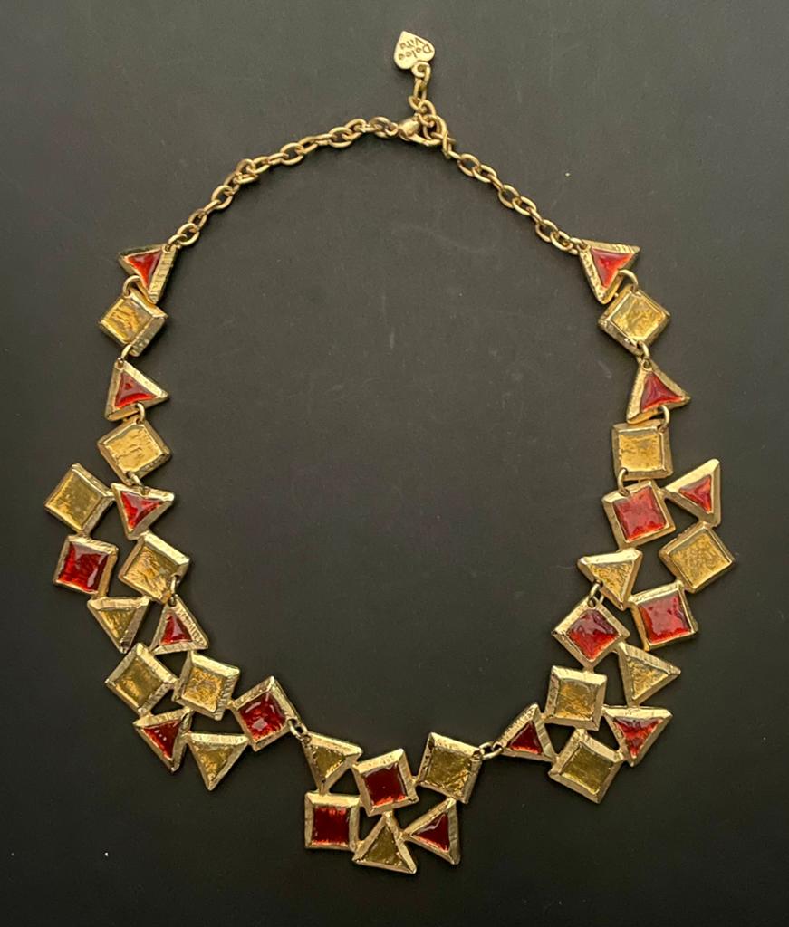 Grafische Dolce Vita ketting, Overige materialen, Ophalen of Verzenden, Goud, Verstelbaar
