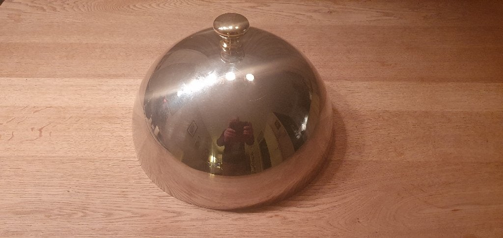 cloche, Metaal, Ophalen of Verzenden, Zo goed als nieuw, 28 cm