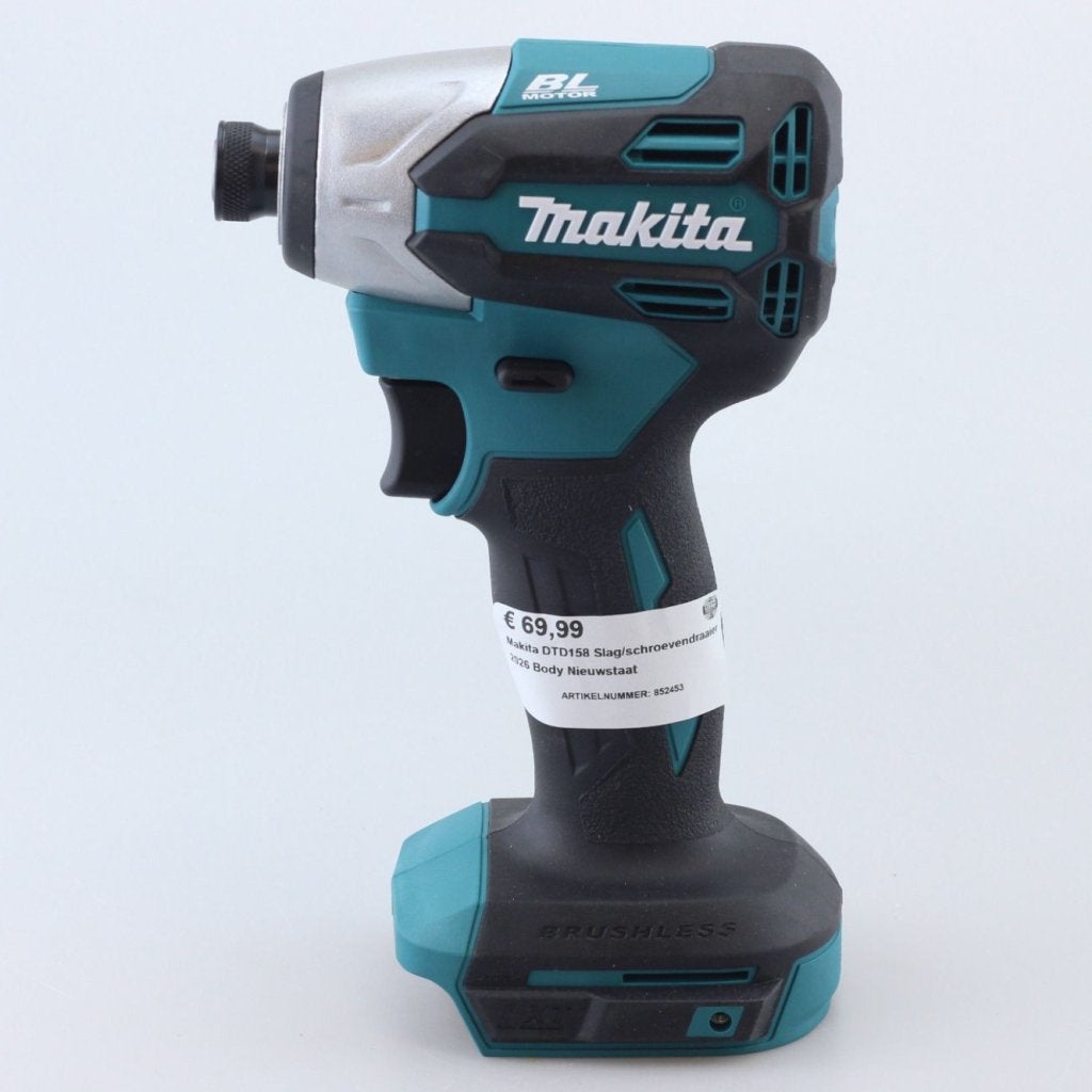 Makita DTD158 Slag/schroevendraaier 2026 Body Nieuwstaat, Doe-het-zelf en Verbouw, Makita, Zo goed als nieuw, Support@makita.com