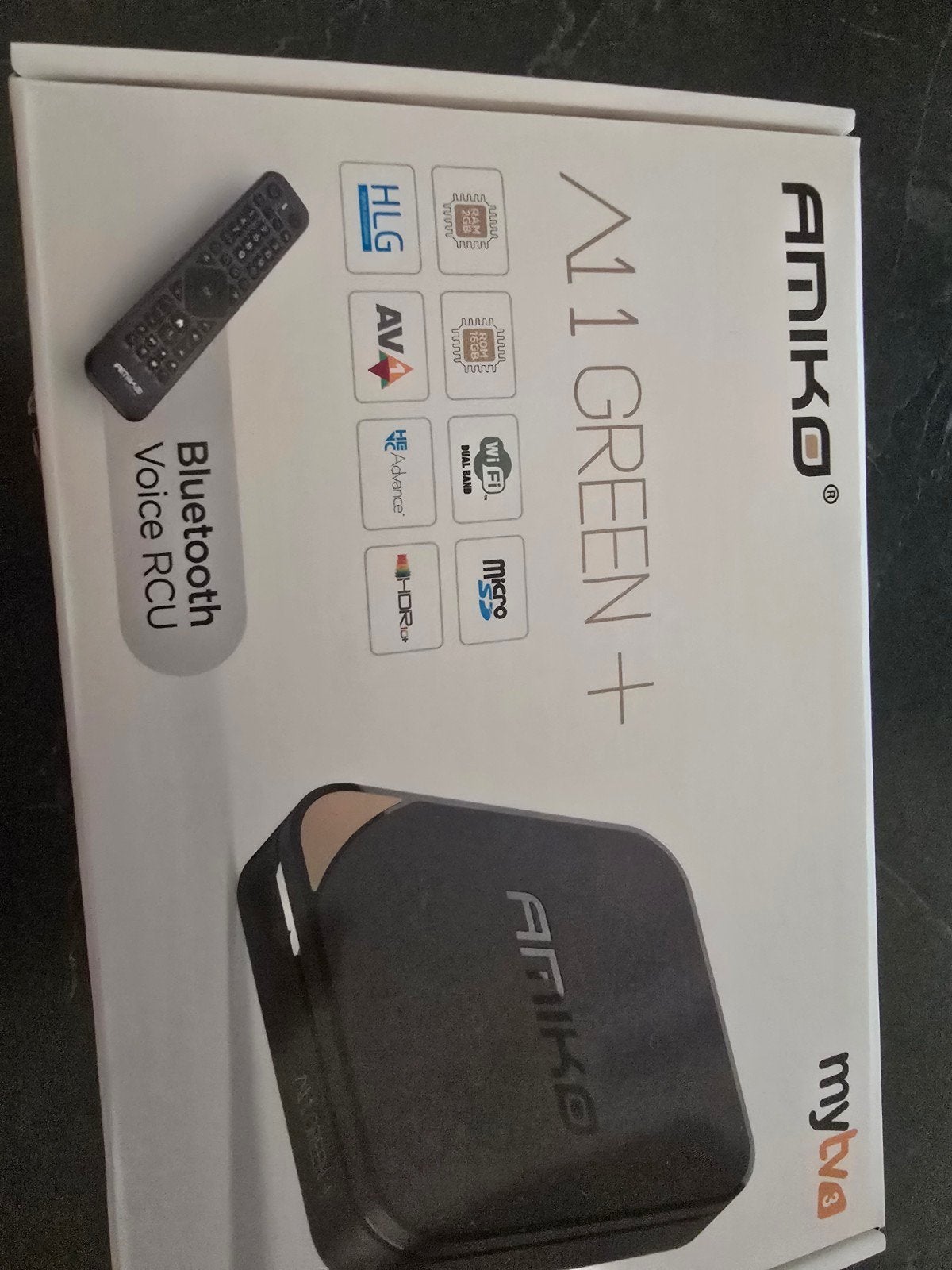 Amiko A11 Green+ 4K Android TV Box - Zo goed als nieuw, Ophalen of Verzenden