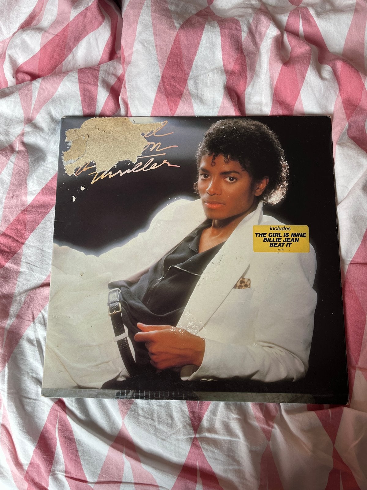 Michael Jackson - Thriller LP (1982), LP, Gebruikt, Pop, Ophalen of Verzenden