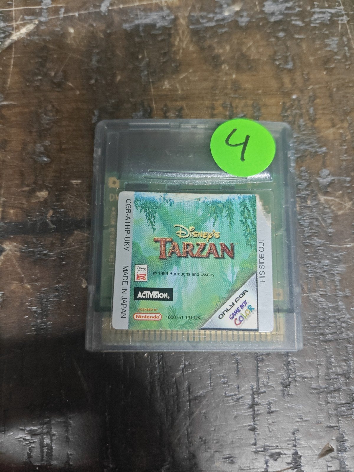 Disney's Tarzan Gameboy Color, Spelcomputers en Games, Games | Nintendo Game Boy, Avontuur en Actie, 1 speler, Ophalen of Verzenden