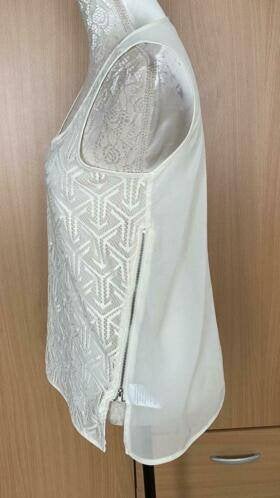 Costes top maat XS NIEUW, Wit, Nieuw, Ophalen of Verzenden, Zonder mouw