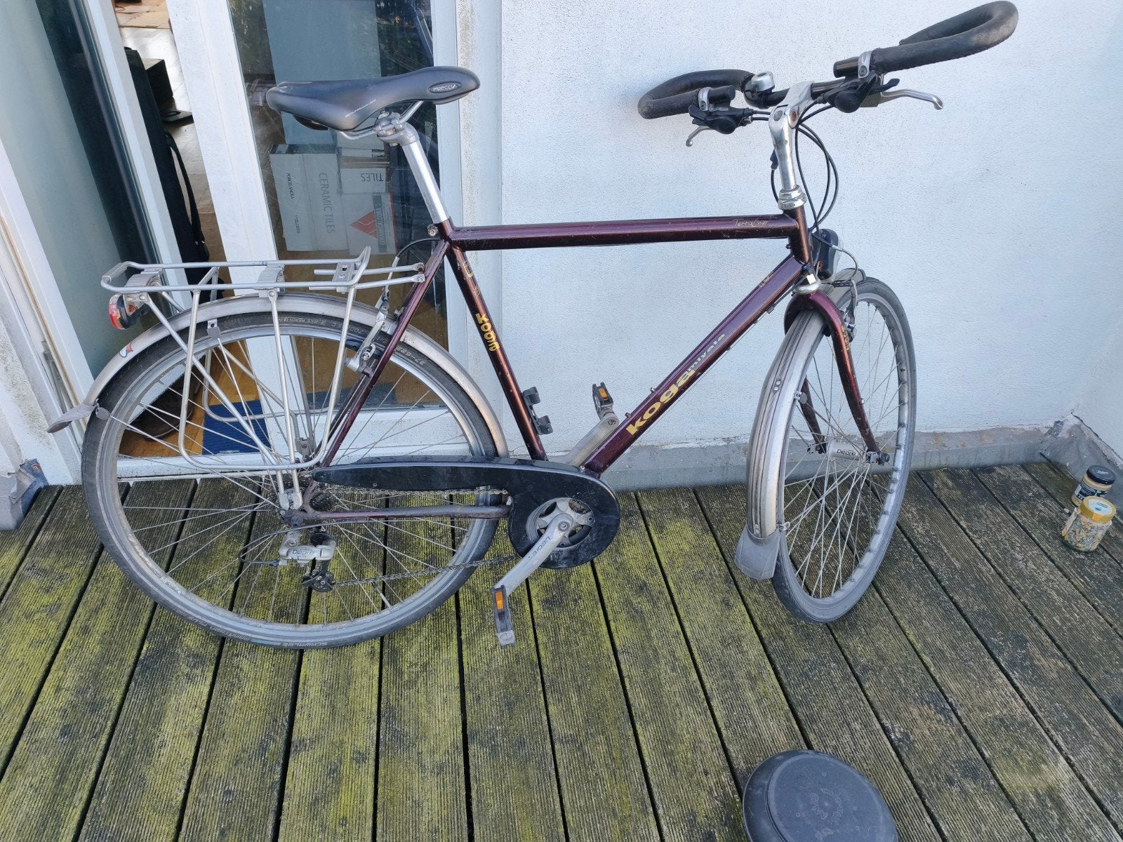 Koga Miyata TerraLiner – 57 cm – 27 versnellingen, Fietsen en Brommers, Ophalen, 28 inch, Gebruikt, Velgrem