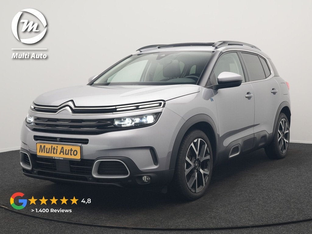 Citroën C5 Aircross 1.6 Shine PHEV 225pk Dealer O.H PHEV |, Auto's, Citroën, Gebruikt, 4 cilinders, C5 Aircross, Leder en Stof