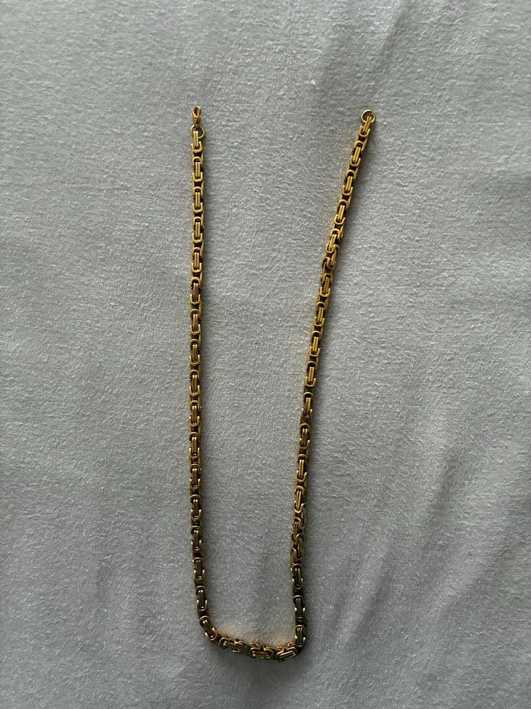 Goud look Koningsketting - Nieuw, Ophalen of Verzenden, Nieuw, Goud, Overige materialen