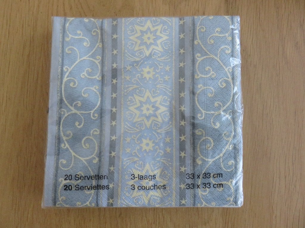 Servetten nieuw, Ophalen of Verzenden, Nieuw, Grijs