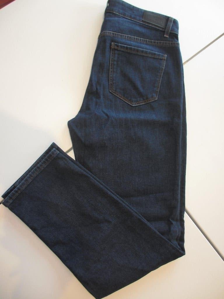 Marccain jeans N4 40/42 donkerblauw zachte stof ZGAN, Kleding | Dames, Blauw, Maat 42/44 (L), Ophalen of Verzenden, Zo goed als nieuw