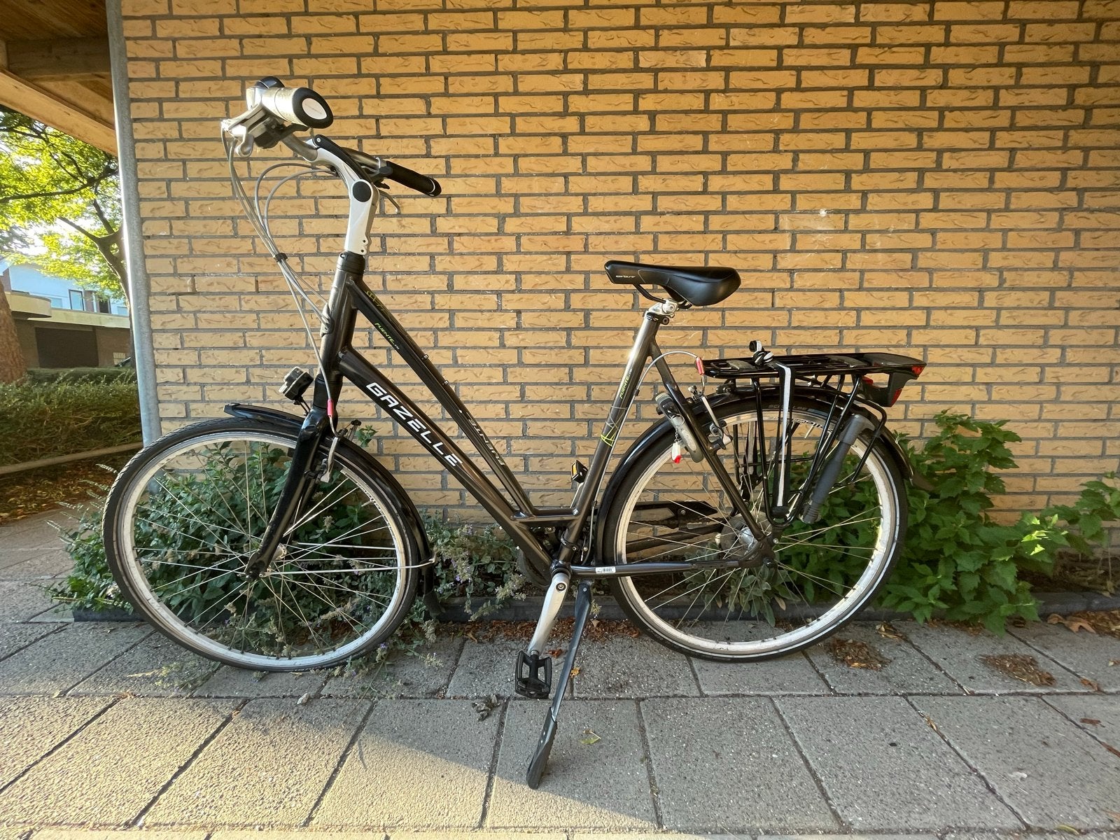 Gazelle Fuente Extra damesfiets, Fietsen en Brommers, Fietsen | Dames | Damesfietsen, Ophalen, Gebruikt, Velgrem, Versnellingen