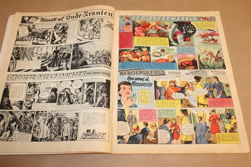 Arend Jaarboek No 1 — Vintage Jeugdblad met Strips 1956, Eén stripboek, Ophalen of Verzenden, Gelezen