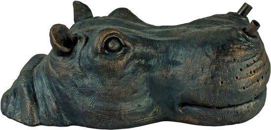 Ubbink Drijvend nijlpaard Spuitfiguur waterornament, Ophalen of Verzenden, Beton, Www.loods56.nl, Nieuw