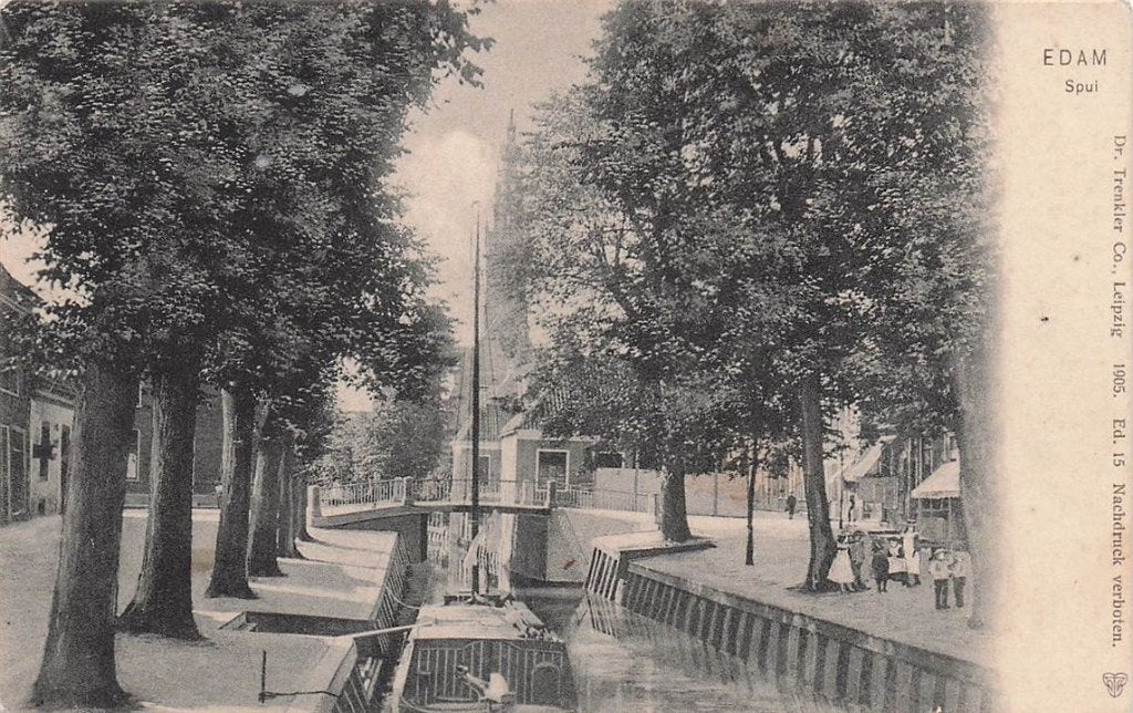 702-124-027 Edam Spui, Verzenden, Voor 1920, Noord-Holland