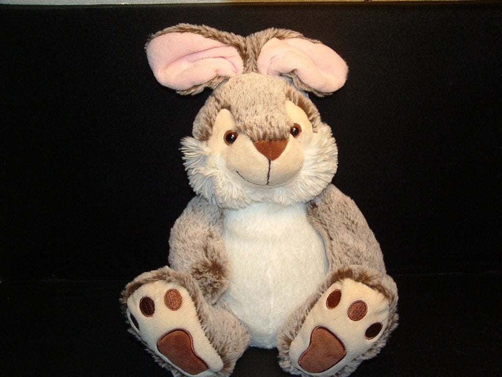 NICOTOY SIMBA TOYS KONIJN PLUCHE DONKERBRUIN/BEIGE, Ophalen of Verzenden, Nieuw, Overige typen