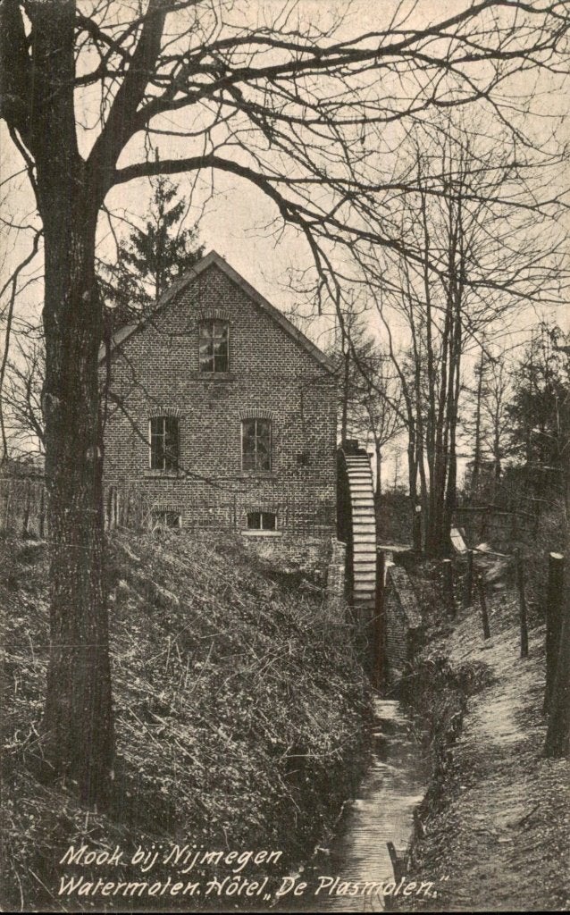 Mook bij Nijmegen - Watermolen - Hotel De Plasmolen, Ophalen of Verzenden, Voor 1920, Ongelopen, Limburg