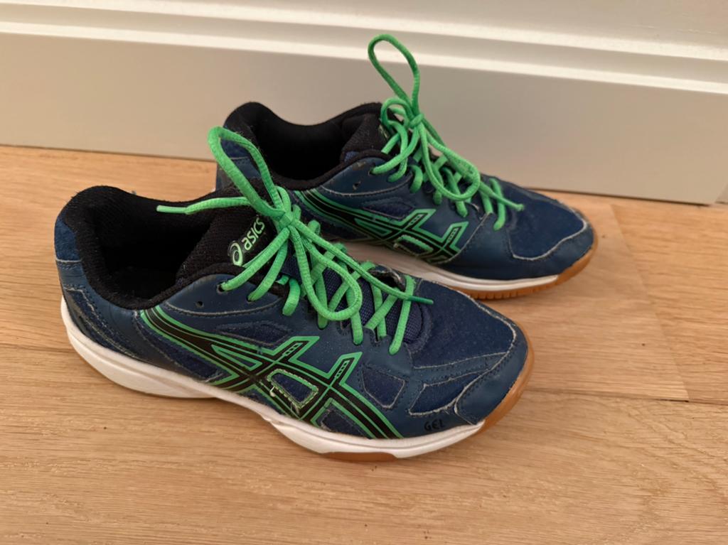 Asics gel-flare schoenen maat 36, blauw, sportschoenen, Asics, Ophalen of Verzenden, Zo goed als nieuw, Jongen of Meisje