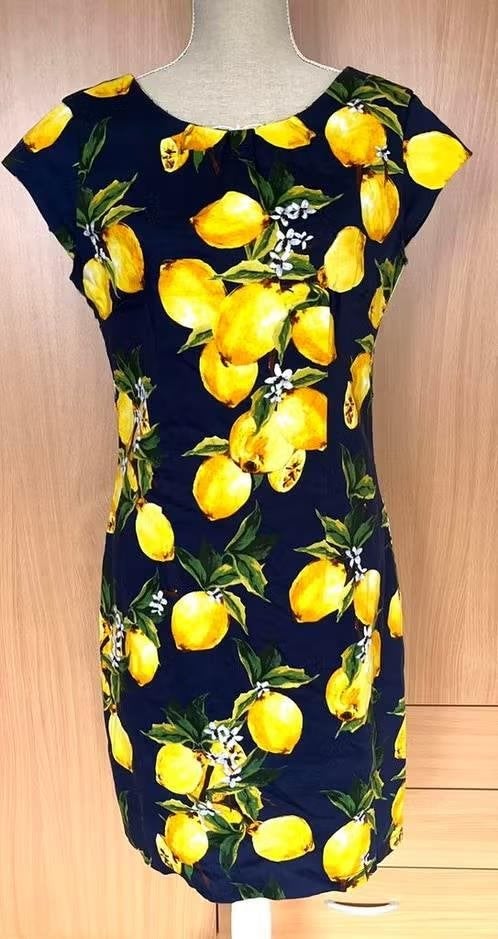 Smashed Lemon lemon jurk maat 40, Kleding | Dames, Jurken, Maat 38/40 (M), Blauw, Ophalen of Verzenden, Zo goed als nieuw