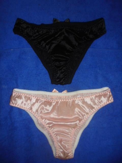 2 satijn slipjes, Kleding | Dames, Ondergoed en Lingerie, Verzenden, Overige kleuren, Slip