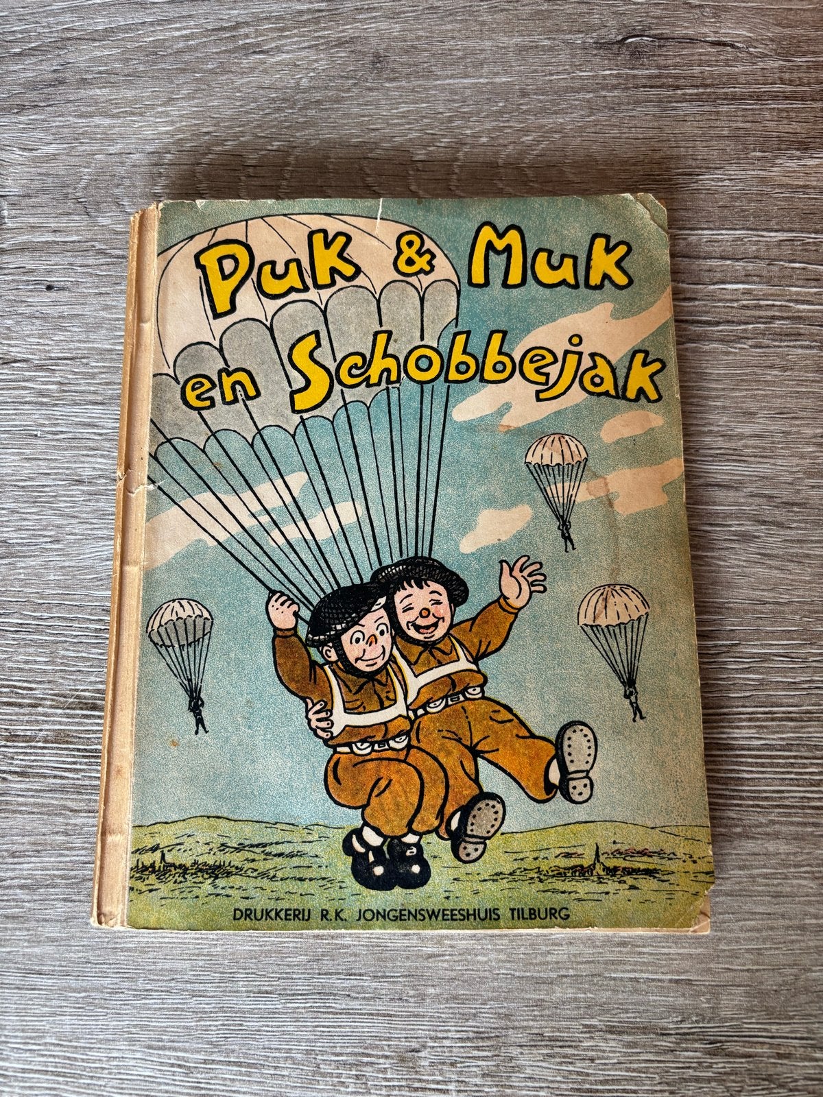 Puk & Muk en Schobbejak - Vintage kinderboek (1949), Ophalen of Verzenden, Gelezen, Fictie algemeen