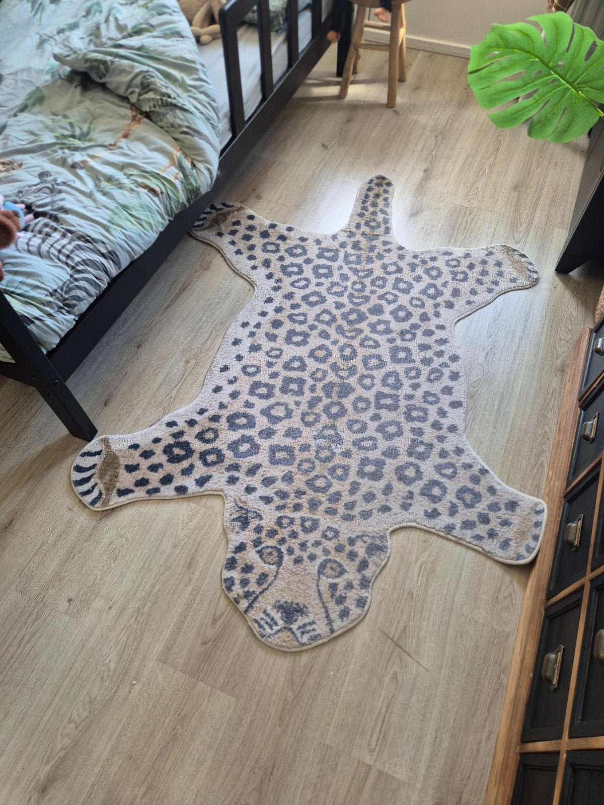 Leopard vloerkleed 120x170 cm, Ophalen, Gebruikt, 100 tot 150 cm, 150 tot 200 cm