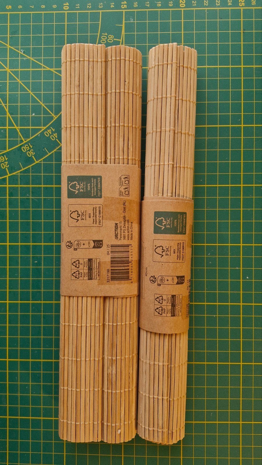 3 Placemats van bamboe, Huis en Inrichting, Ophalen of Verzenden, Nieuw, Overige materialen, Placemat