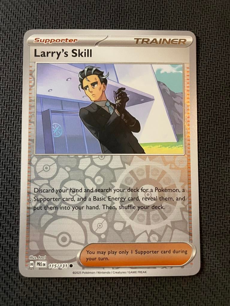 Larry’s Skill 115/131 Reverse Holo Prismatic Evolutions, Ophalen of Verzenden, Zo goed als nieuw