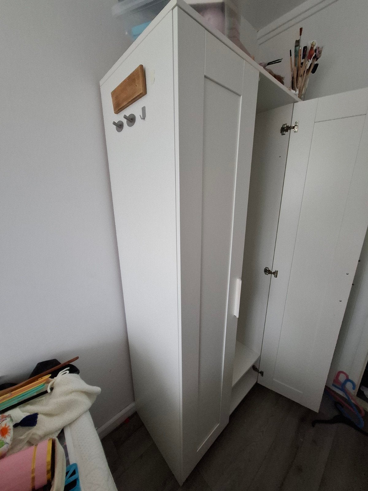 Ikea Brimnes kledingkast met spiegeldeur - 117x50x190 cm, Ophalen