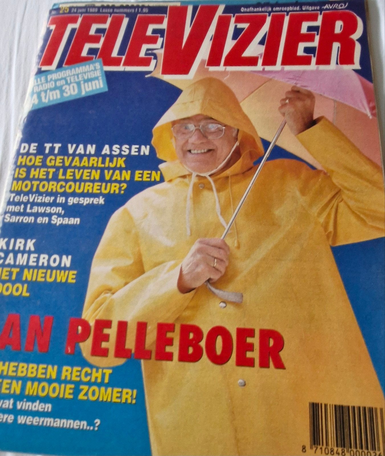 Televizier Magazine  1989 - sabrina, TT Assen, Boeken, Ophalen of Verzenden, Gelezen, Overige typen