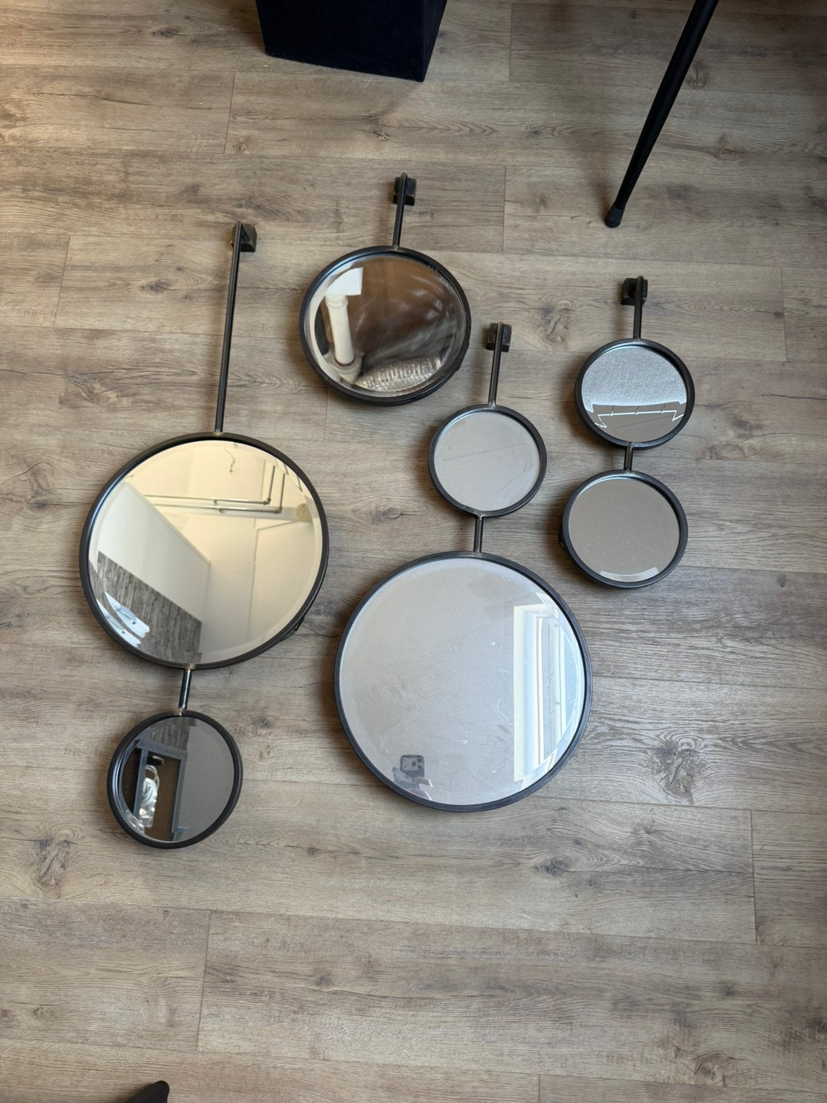Set spiegels VT Wonen, Ophalen, 100 tot 150 cm, Rond, Zo goed als nieuw