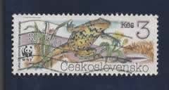 Fauna - Dieren - Kikker - Ceskoslovensko - gebr, Ophalen of Verzenden, Gestempeld, Dier of Natuur