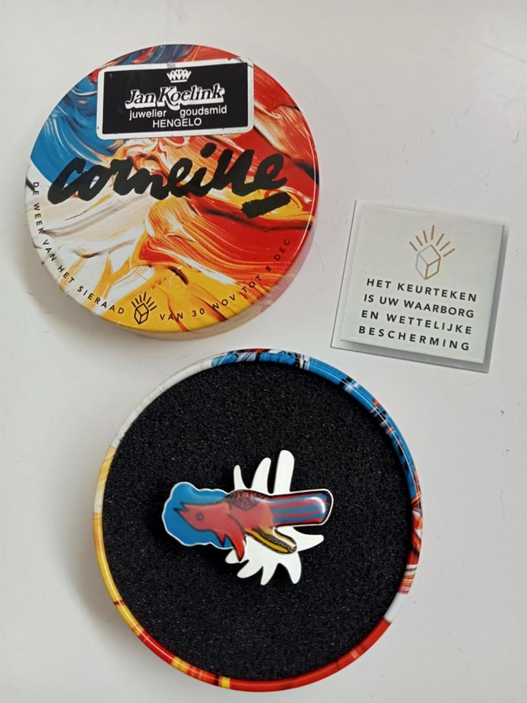 Corneille zilveren sieraad, Ophalen of Verzenden, Minder dan 4 cm, Zilver, Zilver