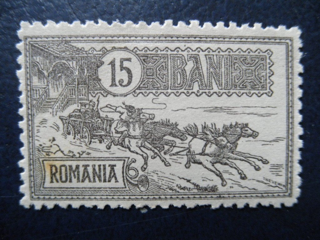 Postzegels Roemenië 1903 postkoets nr. 150 - cw. € 6,00 (*)., Ophalen of Verzenden, Overige landen