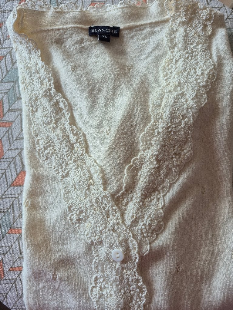 VESTJE, Verzenden, Beige, Maat 42/44 (L), Nieuw