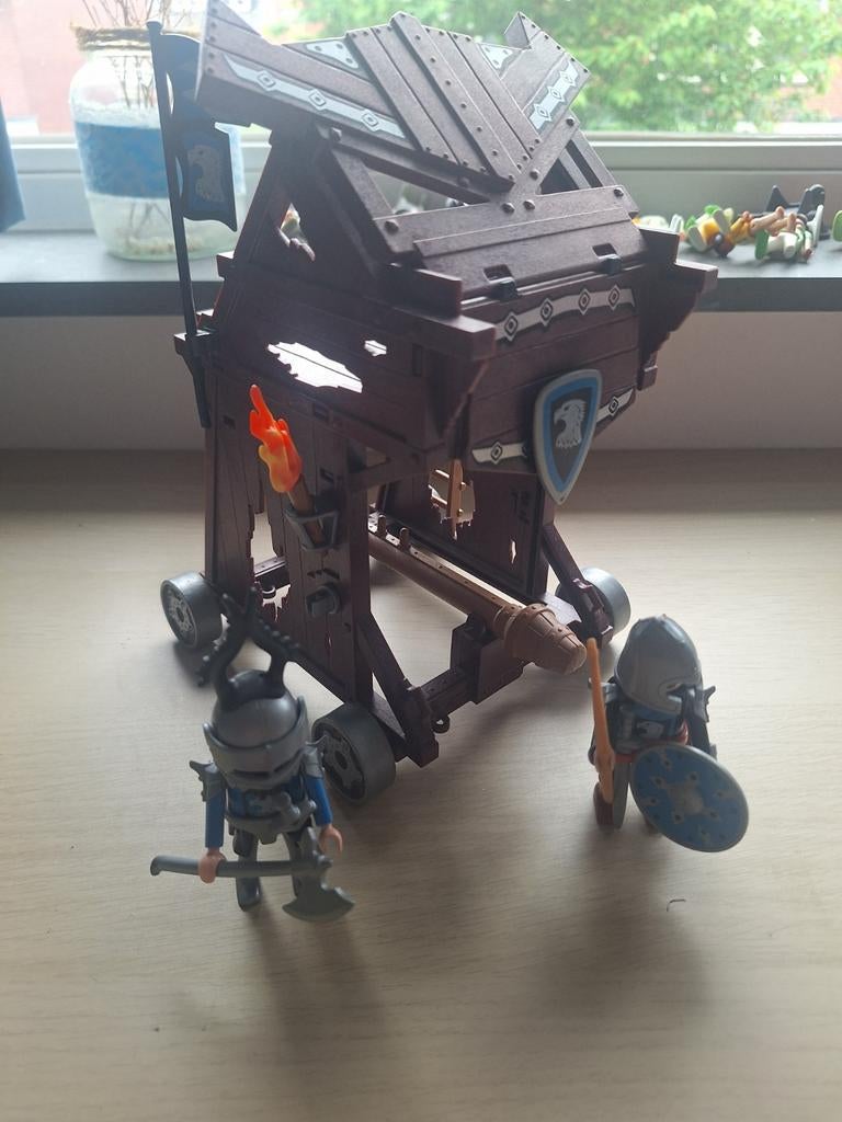 Playmobil Aanvalstoren Valkenridders (set 6628), Ophalen of Verzenden, Gebruikt, Complete set