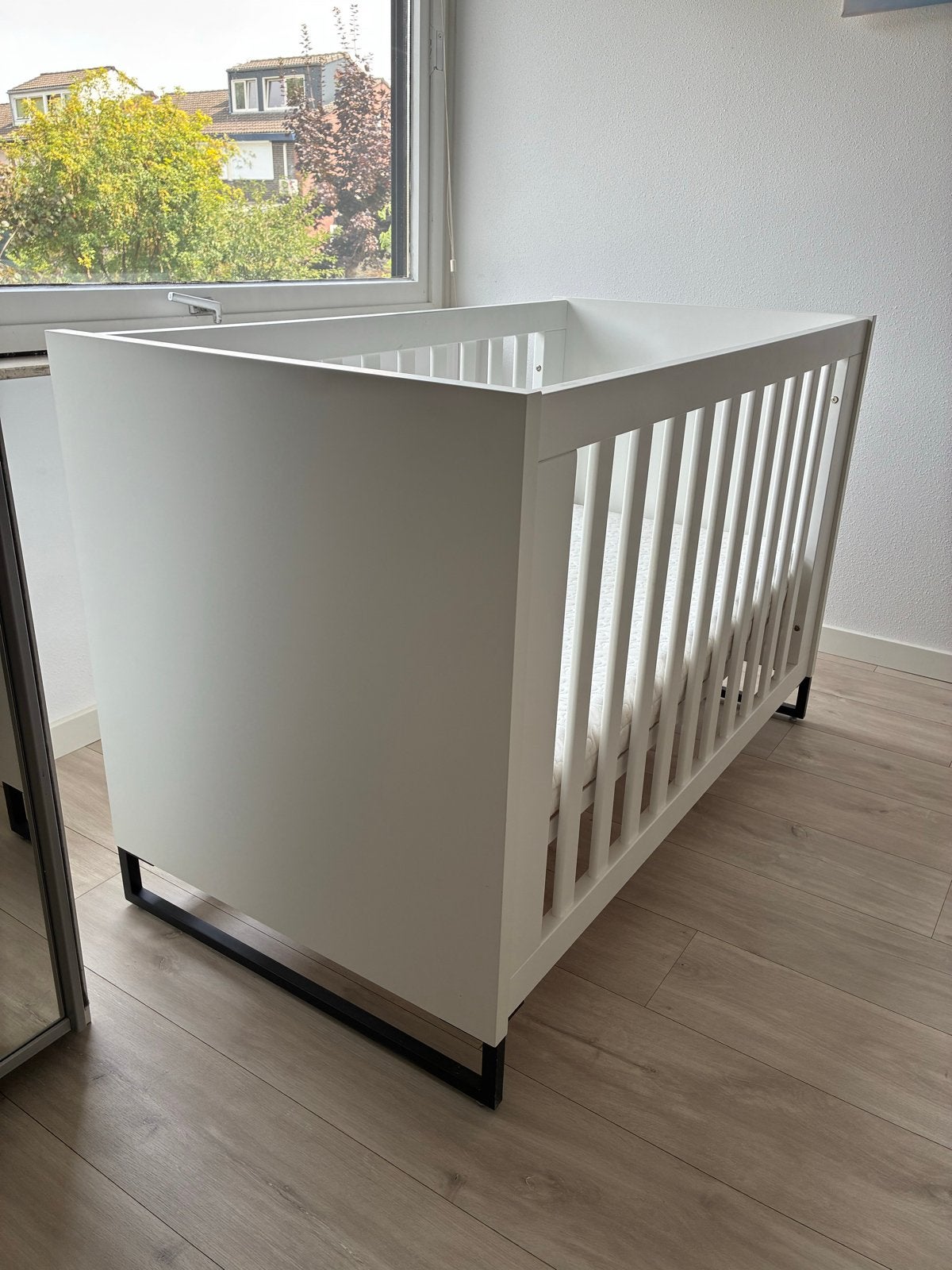 Ledikant Torino 120x60 met Aerosleep Evolution matraspakket, Ophalen, Gebruikt, Wit, Overige maten