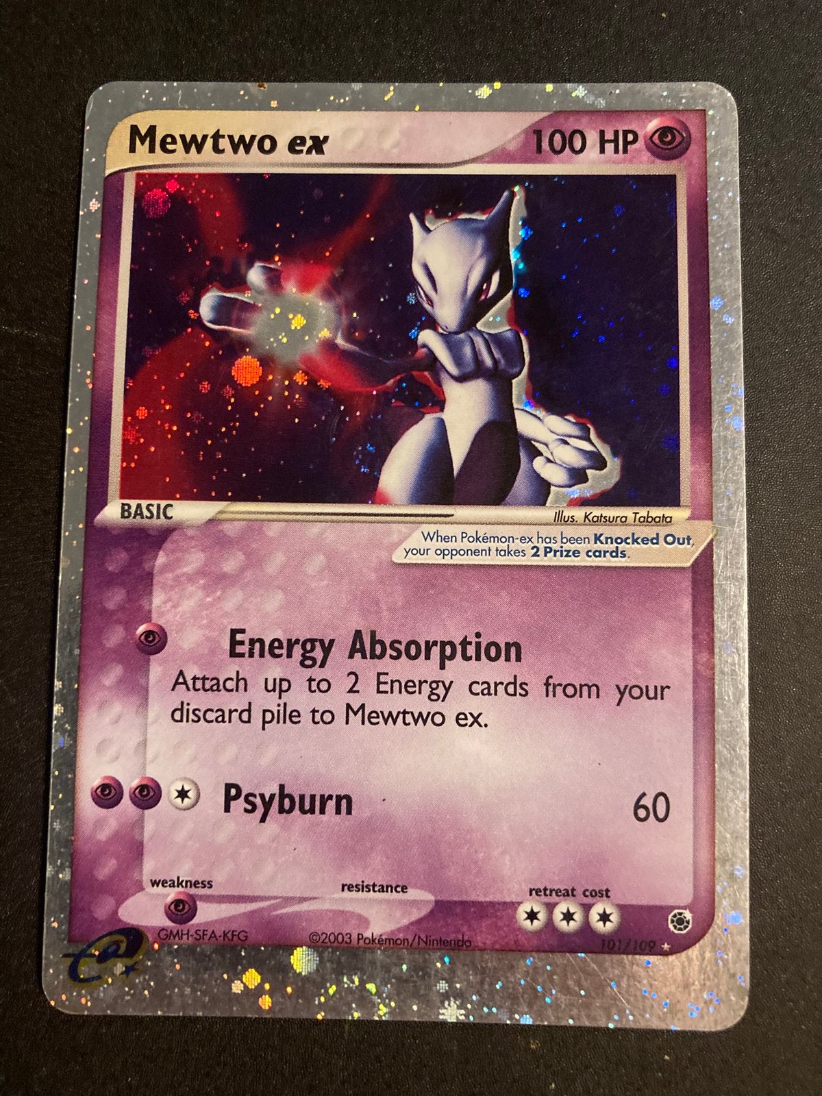 Mewtwo ex ruby and sapphire pokemon kaart, Ophalen of Verzenden, Zo goed als nieuw