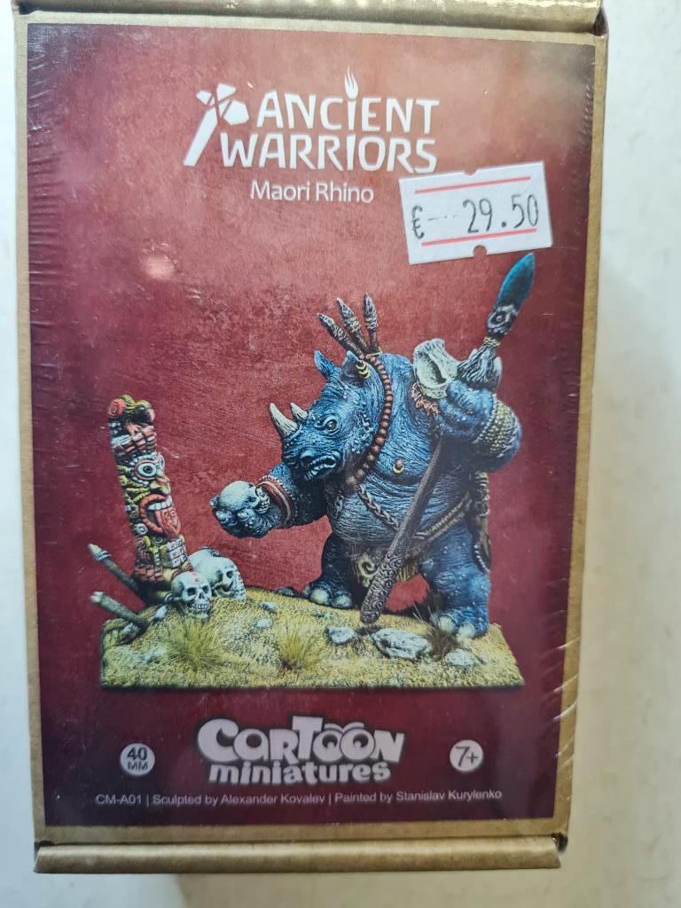 scalebro resin figuur 54mm "Maori Rhino", Ophalen of Verzenden, Nieuw, Groter dan 1:35, Figuur of Figuren