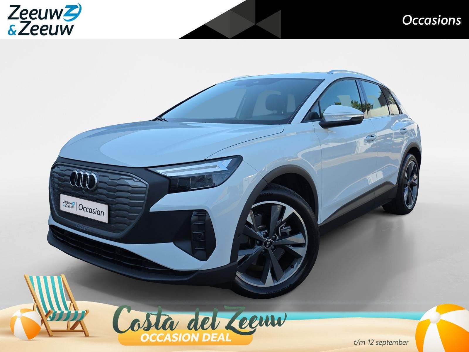 Audi Q4 e-tron 35 Edition 55 kWh | 1e eigenaar | Dealer onde, Automaat, 12 maanden, Gebruikt, Zwart