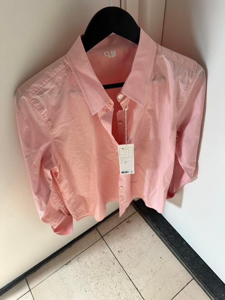 Zweedse blouse organic popeline nieuw, Verzenden, Nieuw, Maat 42/44 (L), Roze