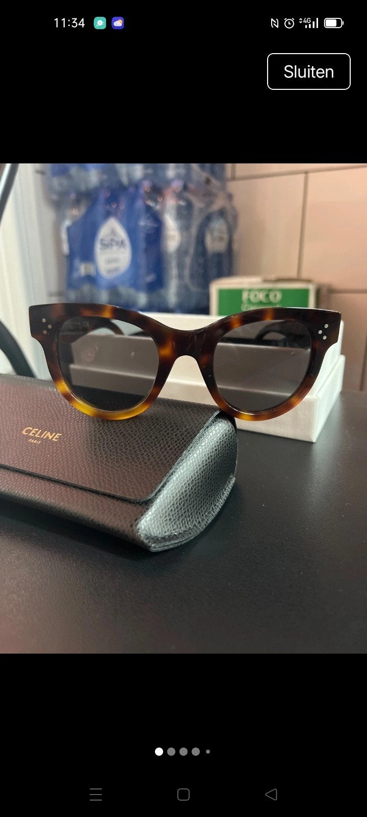 Céline Paris Dames Zonnebril - Stijlvol en Tijdloos, Overige merken, Zonnebril, Bruin, Ophalen of Verzenden