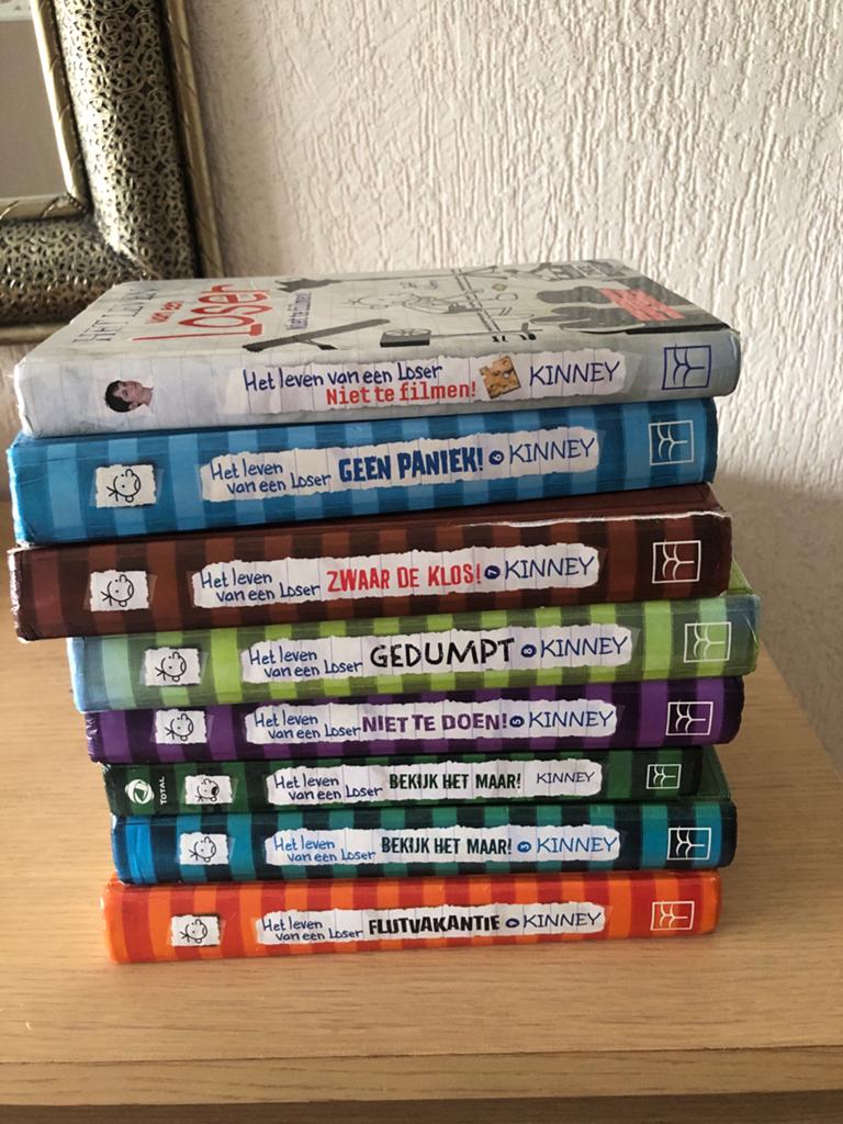 Het leven van een lozer - 8 boeken - Jeff Kinney, Boeken, Ophalen of Verzenden, Gelezen, Fictie algemeen