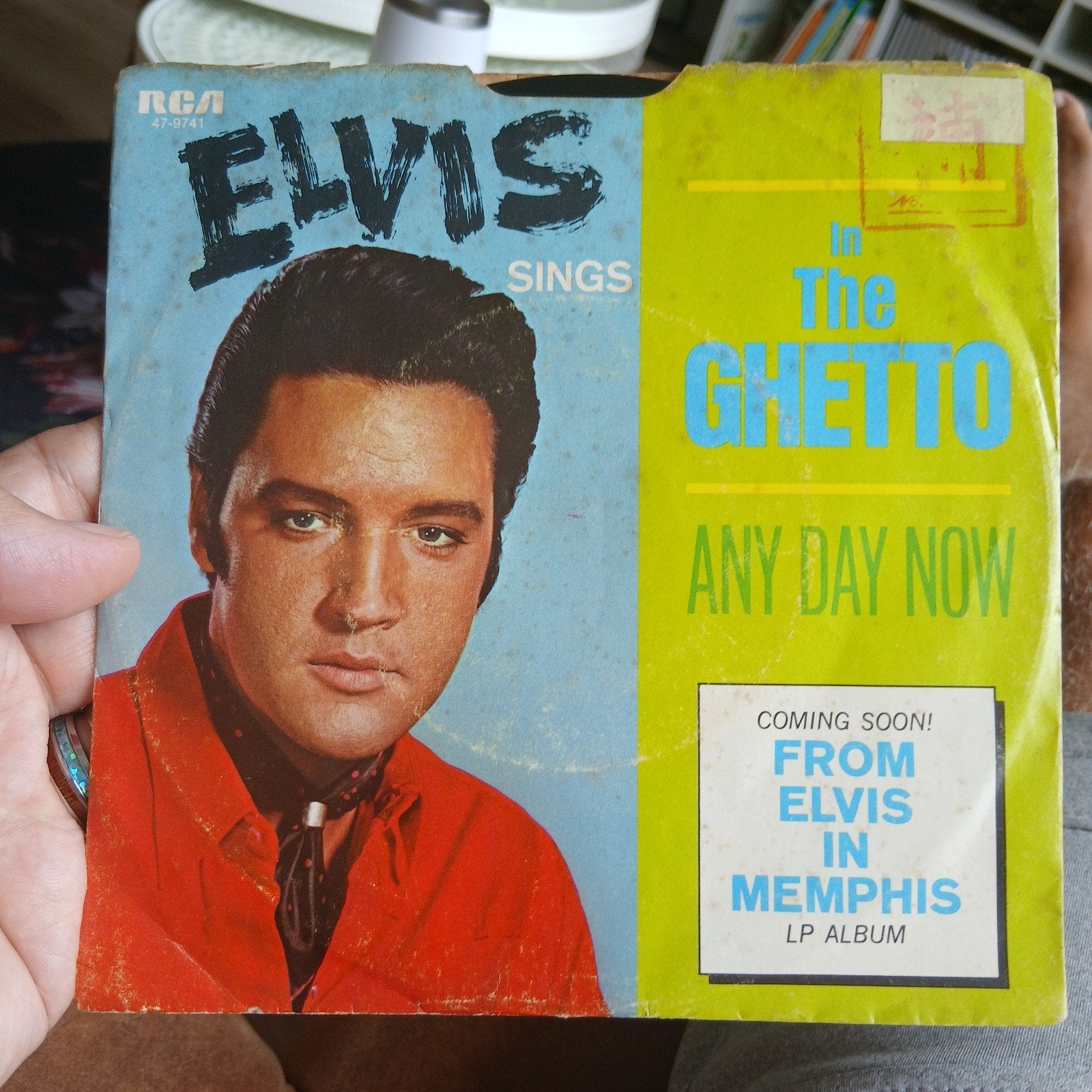 Elvis Presley - In The Ghetto / Any Day Now (7 inch), Cd's en Dvd's, Vinyl Singles, Gebruikt, Originele persing, 7 inch, Ophalen of Verzenden