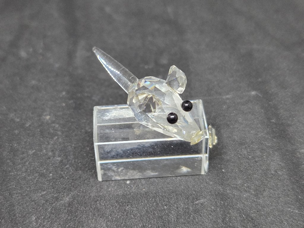 Klein Swarovski kristallen muisje, Ophalen, Zo goed als nieuw, Figuurtje