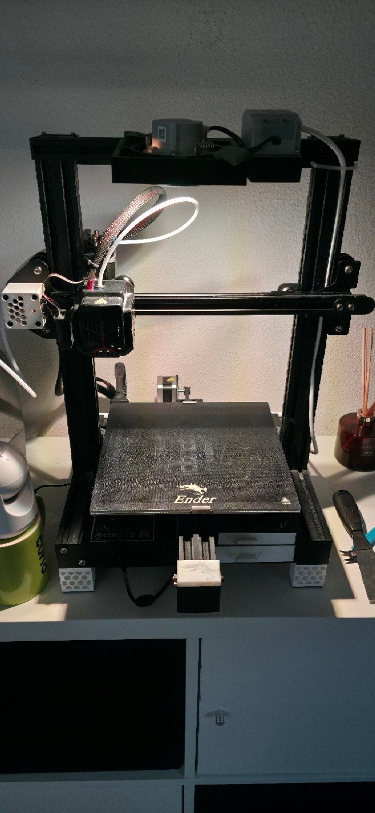 Ender 3 met upgrades, print PLA, PETG, PETG CF, Gebruikt, Ophalen of Verzenden, Ender, Filament