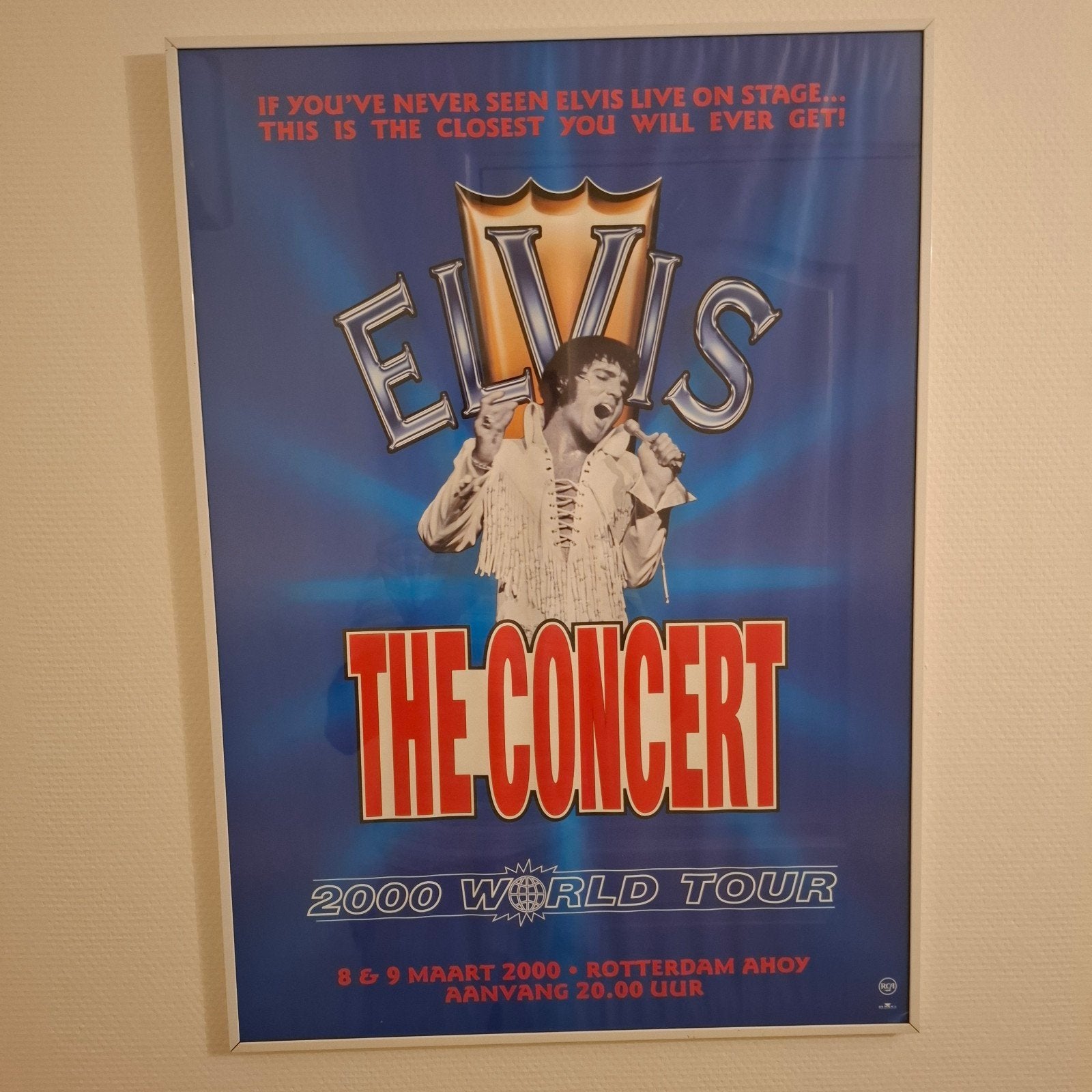 poster in lijst elvis presley, Ophalen of Verzenden