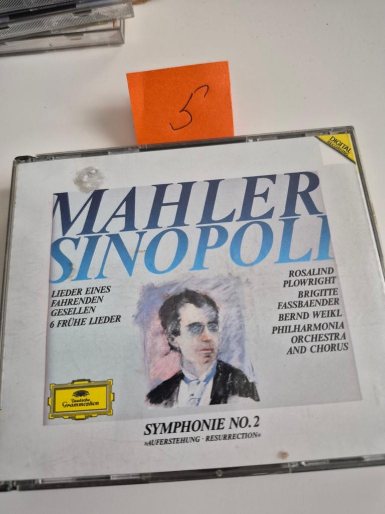 Mahler Sinopoli - Symfonie Nr. 2 & Lieder (2CD), Ophalen of Verzenden, Romantiek, Gebruikt, Orkest of Ballet