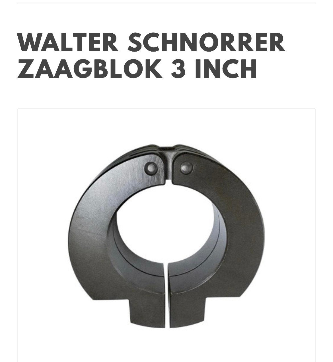 Te koop gevraagd Zaagblok 2,5”, Ophalen of Verzenden
