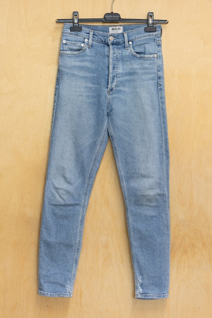 Agolde lichtblauwe jeans spijkerbroek 25 XS, Blauw, Ophalen of Verzenden, Agolde, W27 (confectie 34) of kleiner